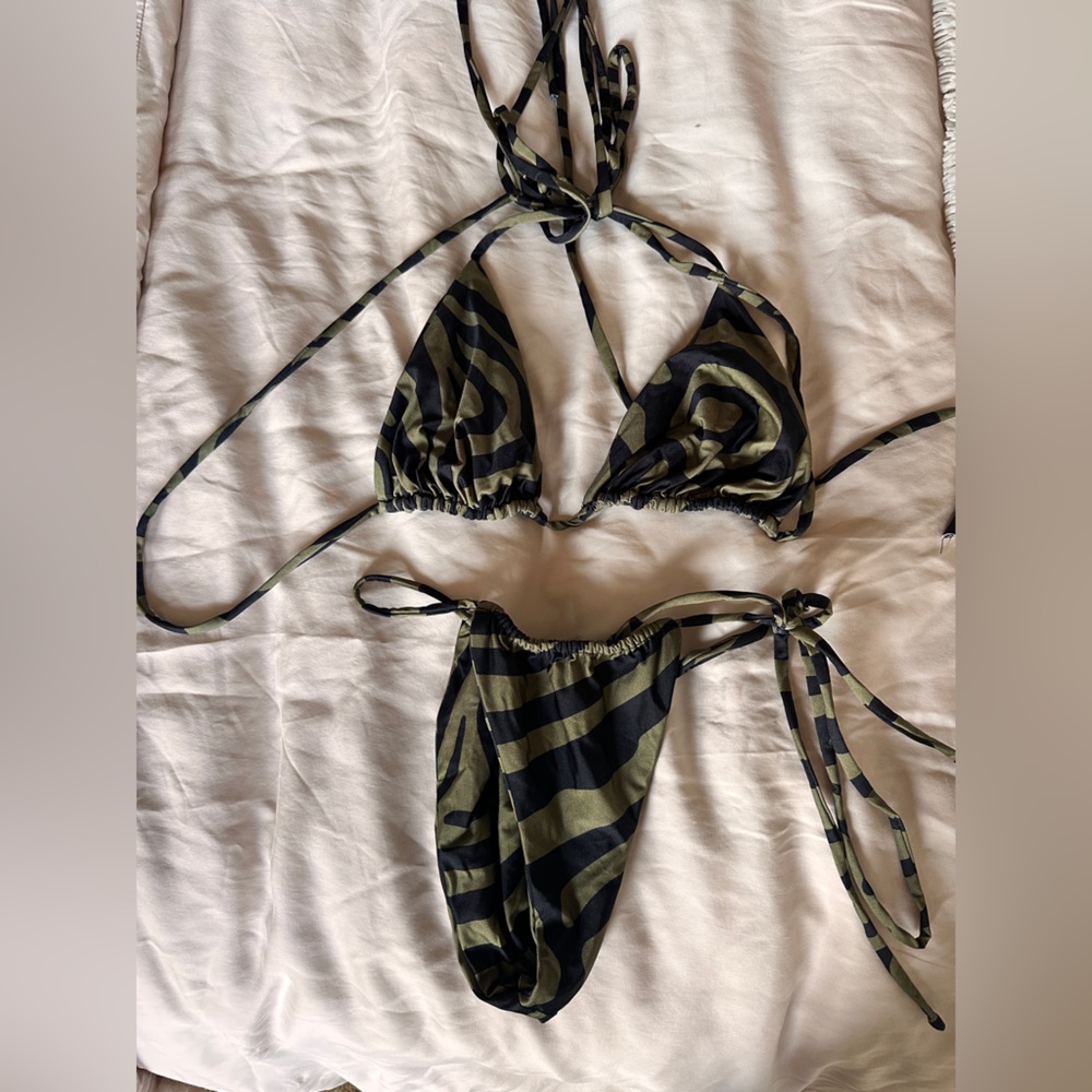 Stylish Zebra Print Bikini